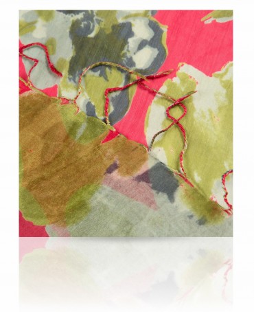 Палантин Женский S-BIG.FLOWER/PINK